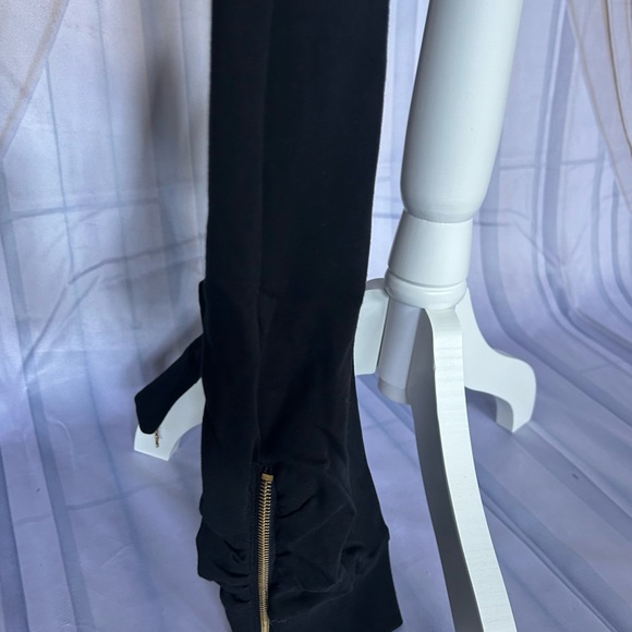 BCBG MAXAria jogging set black and gold butterfly rhinestone.  Comfortable fit. - Picture 4 of 8